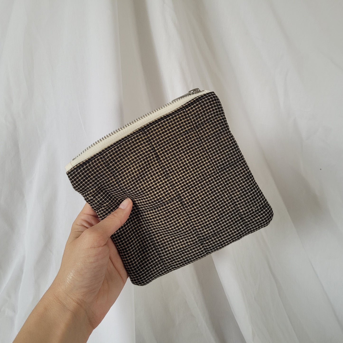 "Primitive" - Medium Quilted Pouch