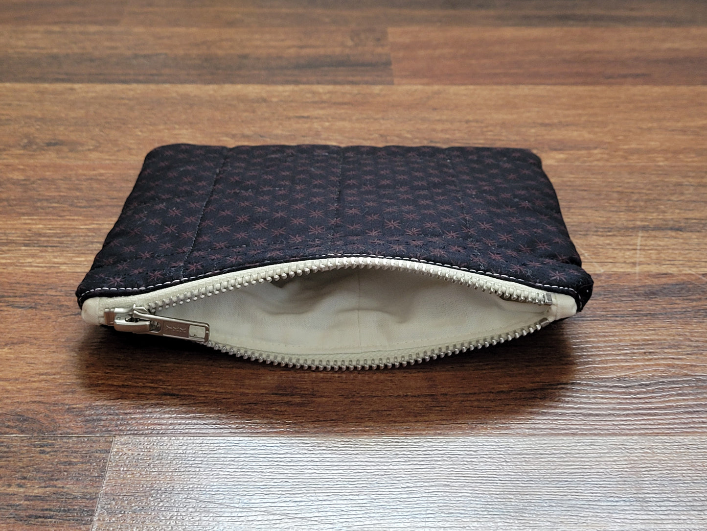 "Star Dark" - Medium Quilted Pouch