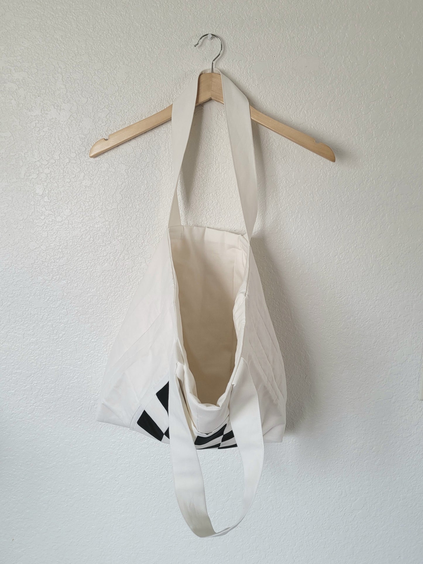 "Check" - Quilted Travel Tote Bag
