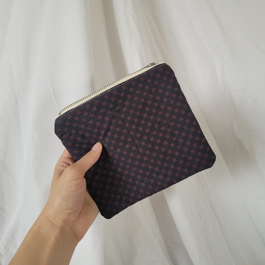 "Star Dark" - Medium Quilted Pouch