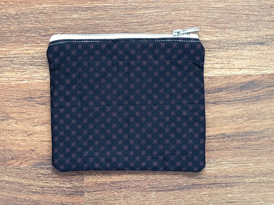 "Star Dark" - Medium Quilted Pouch